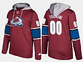 Avalanche Men's Customized Name And Number Burgundy Adidas Hoodie,baseball caps,new era cap wholesale,wholesale hats